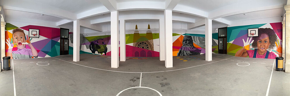 Colegio Arlanzón con @_christiansasa_ - Burgos
